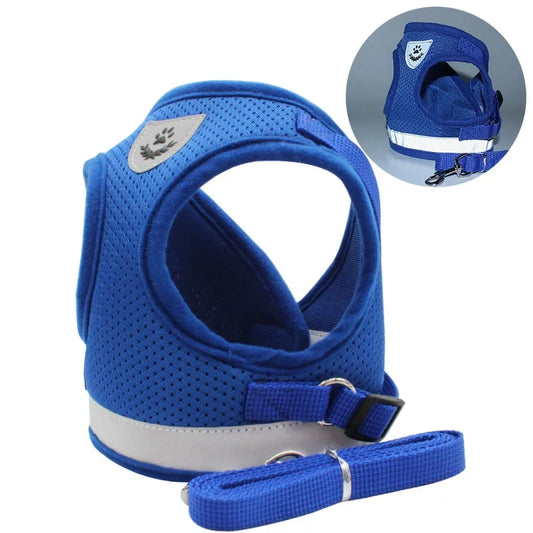 Quality Dog Harness and Leash Set Dog Accessories for Small Dog Chest Harness Dog Leash French Bulldog Pug Medium Pet Supplies