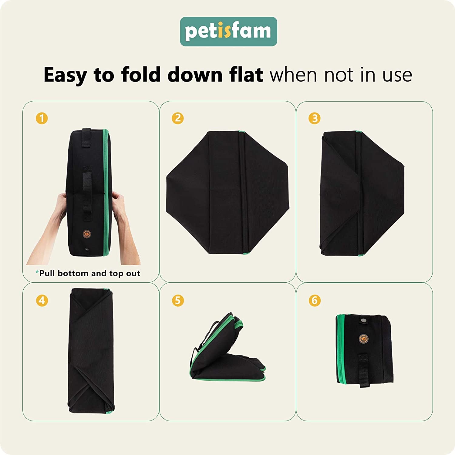 Portable Cat Travel Mobile Litter Box for Medium Cats and Kitties. Leak-Proof, Sturdy, Lightweight, Easy to Clean