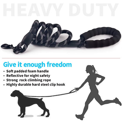 120/150/200/300CM Reflective Dog Leash Soft Handle Dog Leash Reinforced Leash for Small Medium Large Dogs Big Dog Supplies