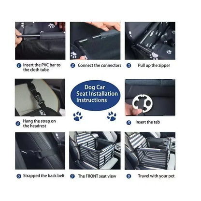 Home Furniture Travel Dog Car Seat Cover Waterproof Pet Dog Carriers Bag Cat Transport Hammock Dog Car Seat Basket for Small Med