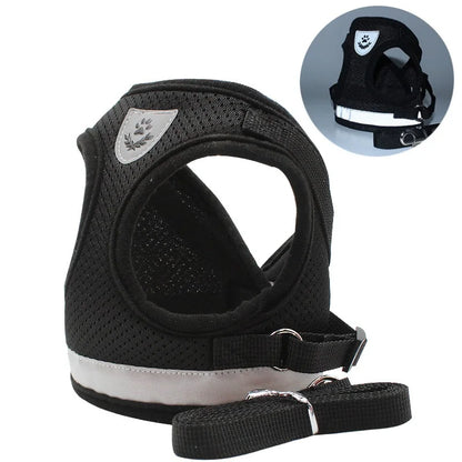 Quality Dog Harness and Leash Set Dog Accessories for Small Dog Chest Harness Dog Leash French Bulldog Pug Medium Pet Supplies