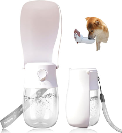 Foldable Dog Water Bottle, Portable Water Dispenser, Dishwasher Safe Pet Accessories for Walking, Hiking, Travel