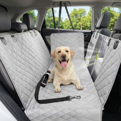 Dog Car Seat Cover, 600D Heavy Duty, Waterproof, Anti-Scratch, Nonslip, Hammock with Seatbelt