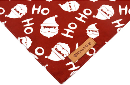 Christmas Dog Bandanas 2 Pack, Christmas Tree and Santa Claus Dog Scarf for Boy and Girl, Premium Durable Fabric, Holiday Bandana for Small Medium Large and Extra Large Dogs (Small)